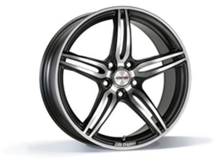 Motec Penta Metallic Black Matt Polish 8,5x18 5x120 ET15 Velgen