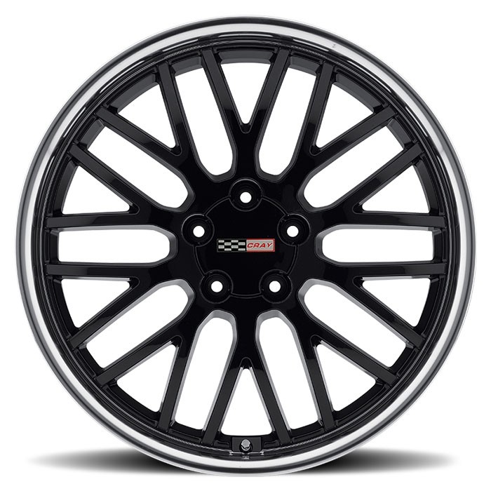 Velgen Cray Manta 20x9 5x120,65 ET50 Glanzend Zwart + Machined R