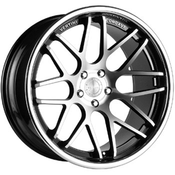 VERTINI MAGIC CONCAVE INOX BLACK MACHINED FACE 10x20 5x112