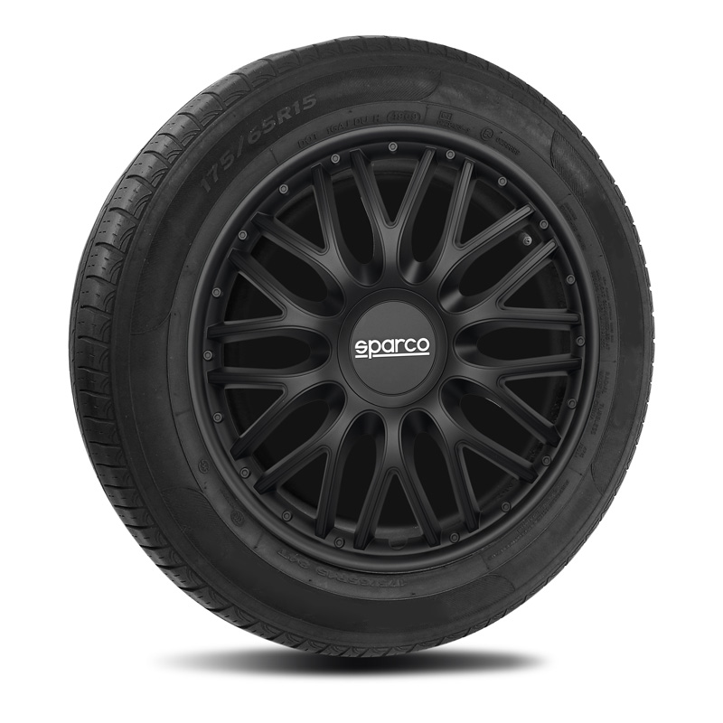 Sparco Wieldoppen Roma - 13-inch - Zwart - Set van 4 stuks