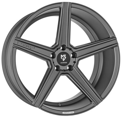 mbDESIGN KV1 Grey 8,5x19 5x108 ET43 Velgen
