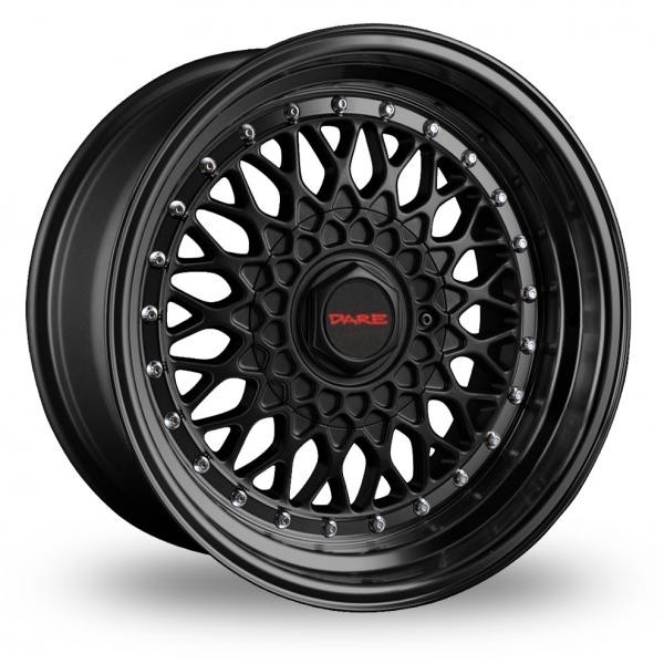 Dare DR-RS Zwart Chroom Boutjes 7,5x17 4x108 ET35