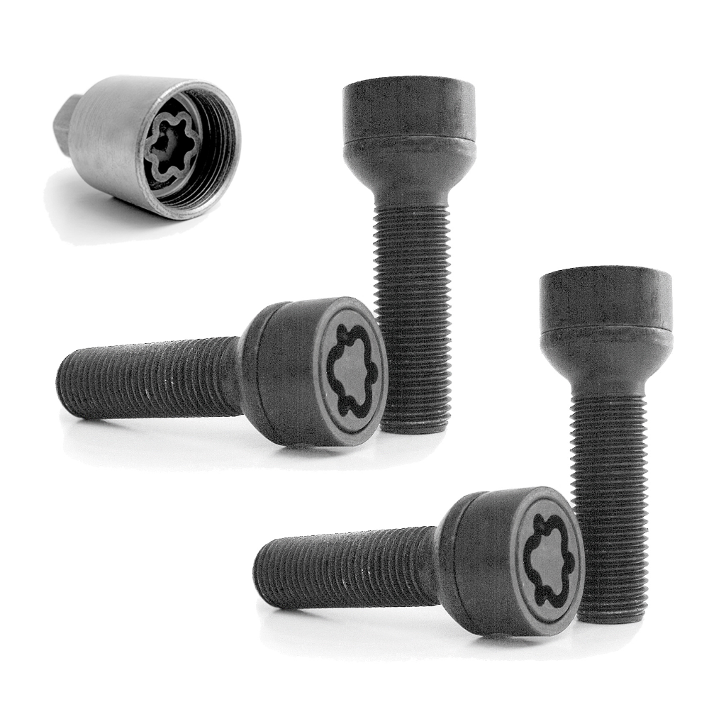 Wielsloten M14x1.50x57mm kogel R=14 SW=17 (BVN557R14) Black Sicustar