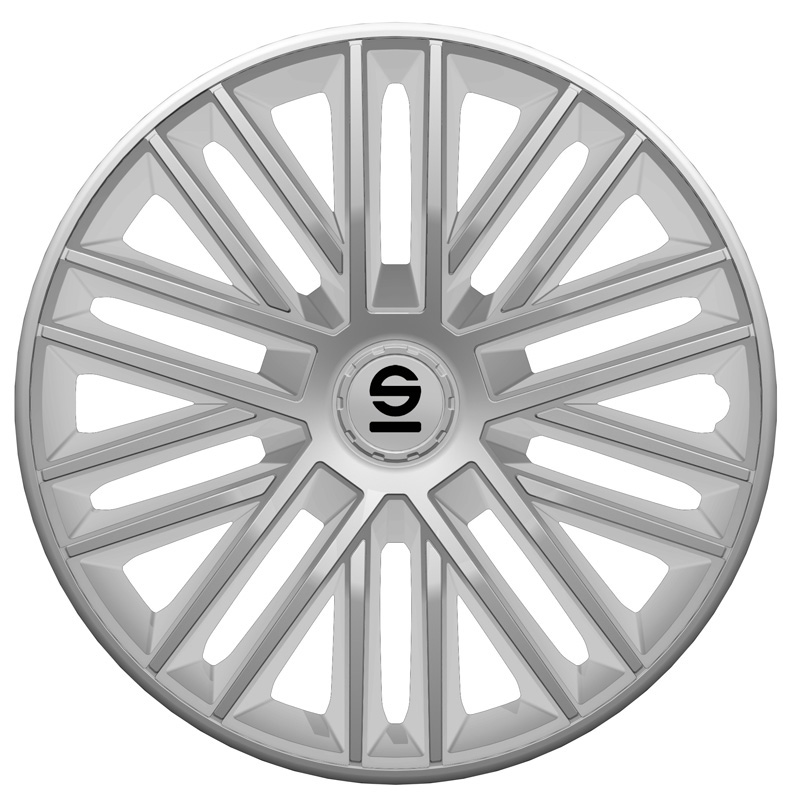 Sparco Wieldoppen Bergamo - 14-inch - Zilver - Set van 4 stuks