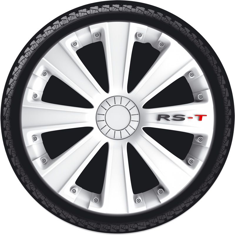 4-Delige Wieldoppenset RS-T 14-inch wit