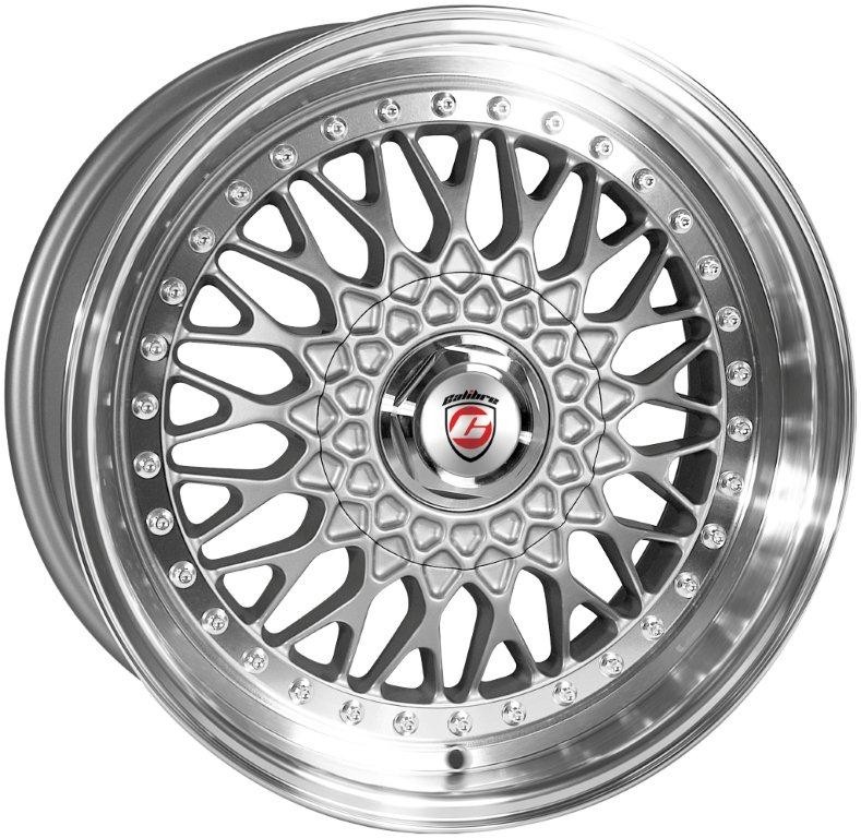 Velgen Calibre Vintage 8x18 Blank PCD Silver/Polished lip