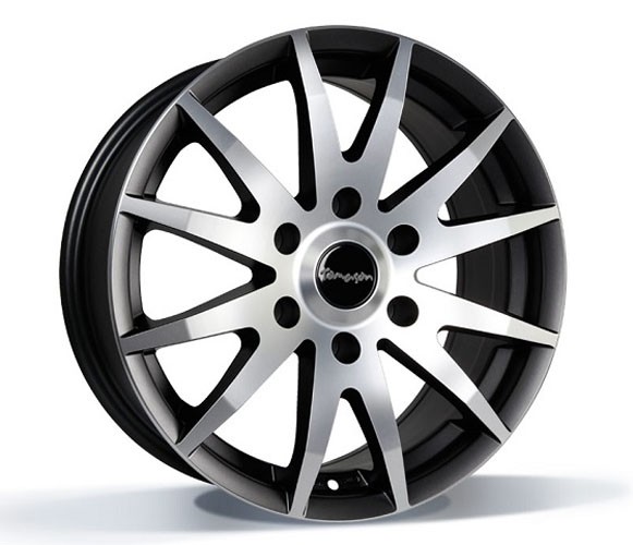 Tomason TN1F 7,5x17 5x130 ET64 Black matt polished Velgen