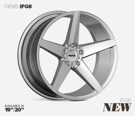 OEMS IFG8 20X10 5X112 40 MACHINED SILVER VELGEN