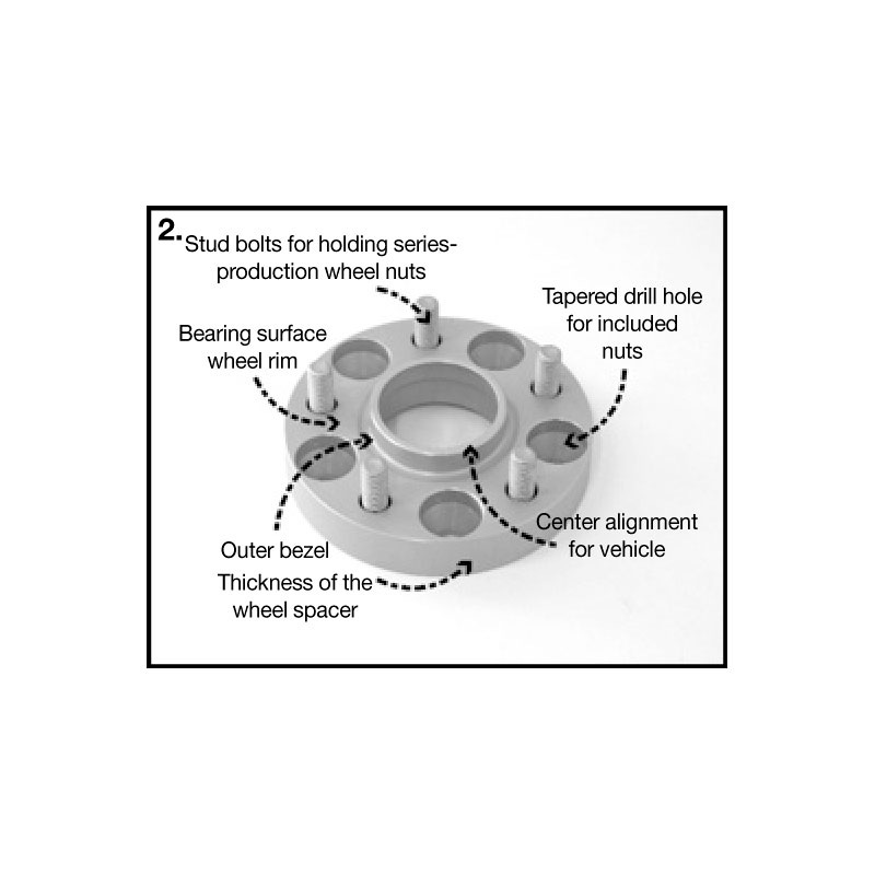 H&R DRM-Systeem Spoorverbreders 25mm 5x120 - Naaf 64,0mm - Boutmaat M14x1,5 -   Honda - Zwart