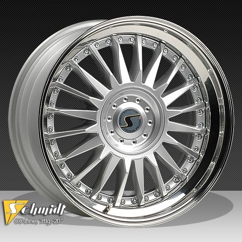 Schmidt CC Line Velgen (Rad-Inox) 3dlg zilver 8,5 - 9x20