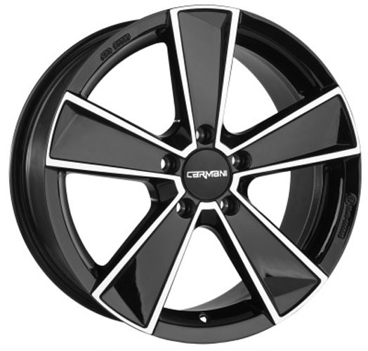Carmani CA10 Flash 6,5x16 5x100 ET38 black polish Velgen