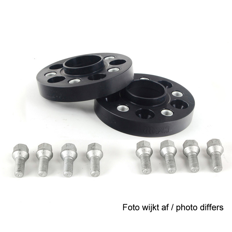 H&R DRA-Systeem Spoorverbreders 30mm 5x112 - Naaf 66,5mm - Boutmaat M15x1,25 -   Mercedes - Zwart